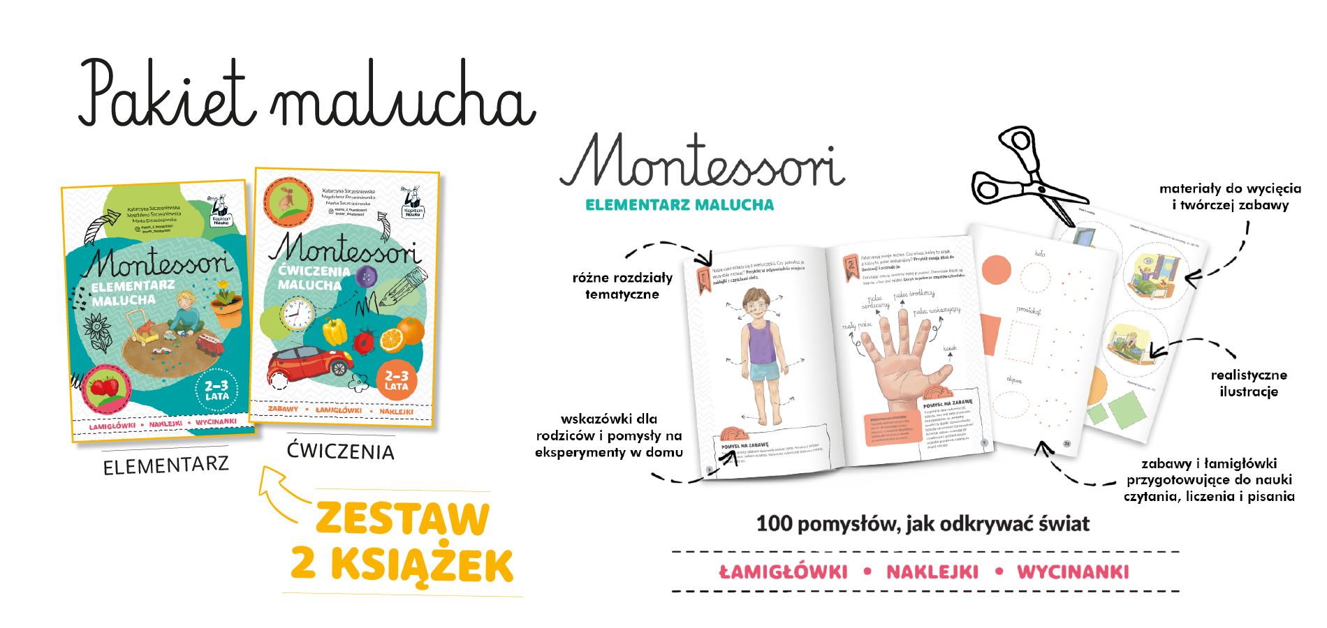 Montessori. Karty sensoryczne. Zwierzęta  2+ | Dotknij i poczuj - wypukłe elementy!